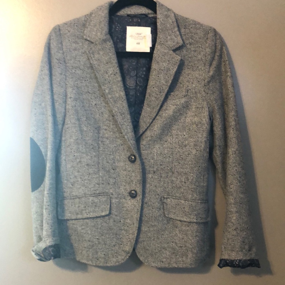 H&M gray patterned blazer